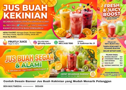Banner Jus Buah Kekinian