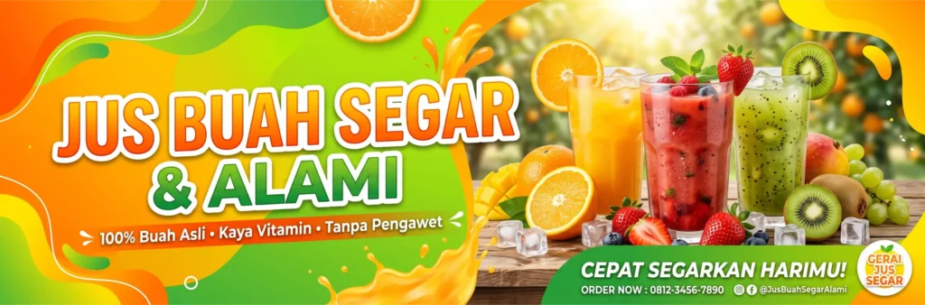 Spanduk Jus Buah Keren - Ben Multimedia