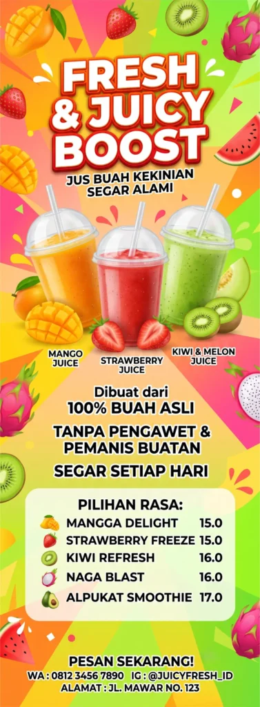 Banner Jus Buah Segar - Ben Multimedia