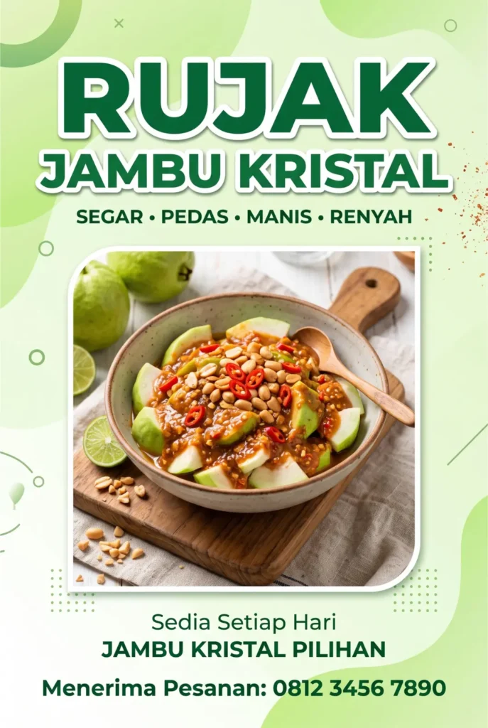 Spanduk Rujak Jambu Kristal - Ben Multimedia