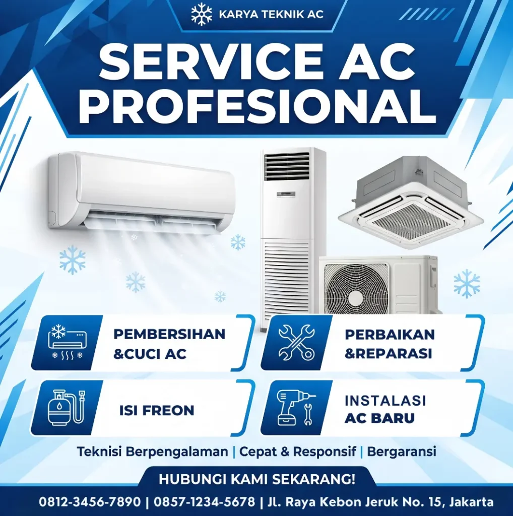 Contoh Spanduk Servis AC - Ben Multimedia