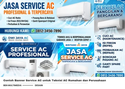 Contoh Banner Service AC