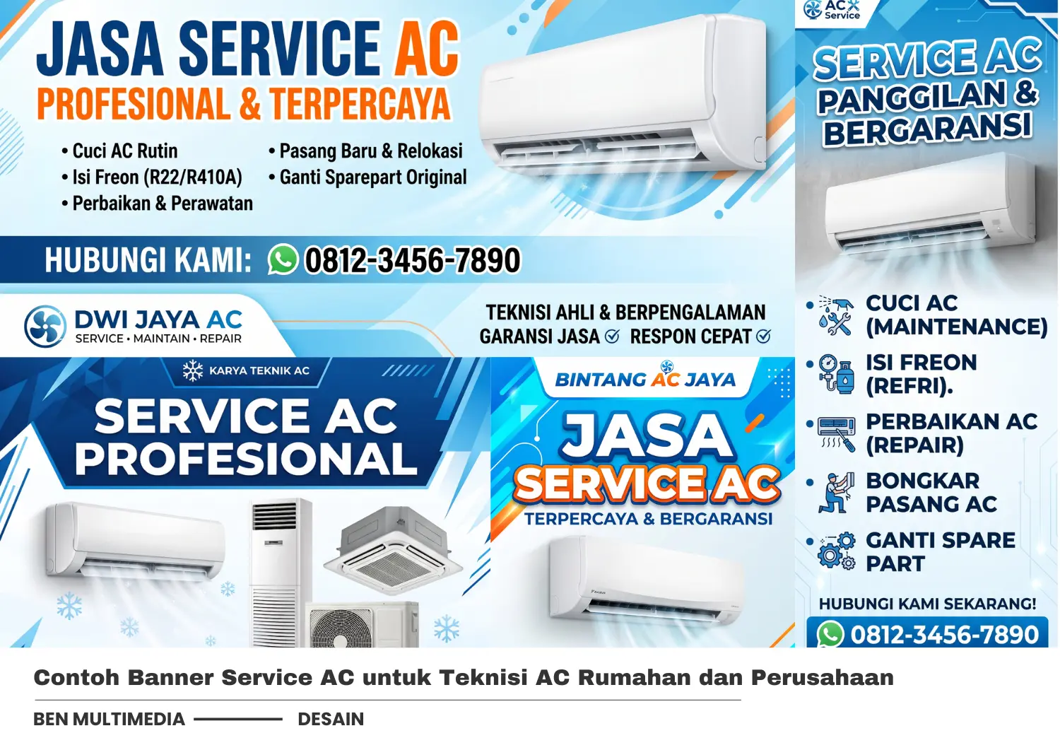 Contoh Banner Service AC