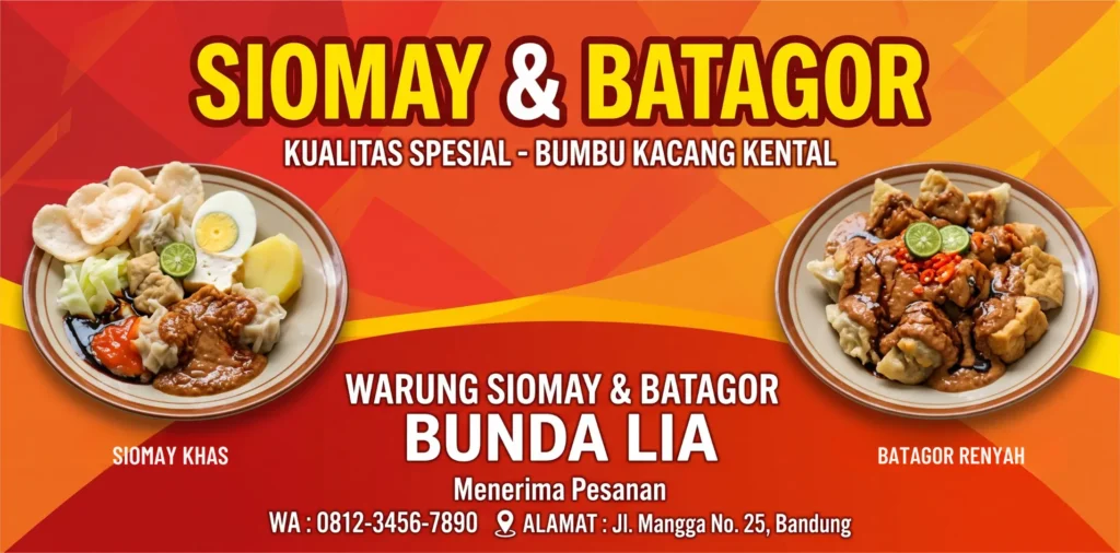 Spanduk Siomay Batagor - Ben Multimedia