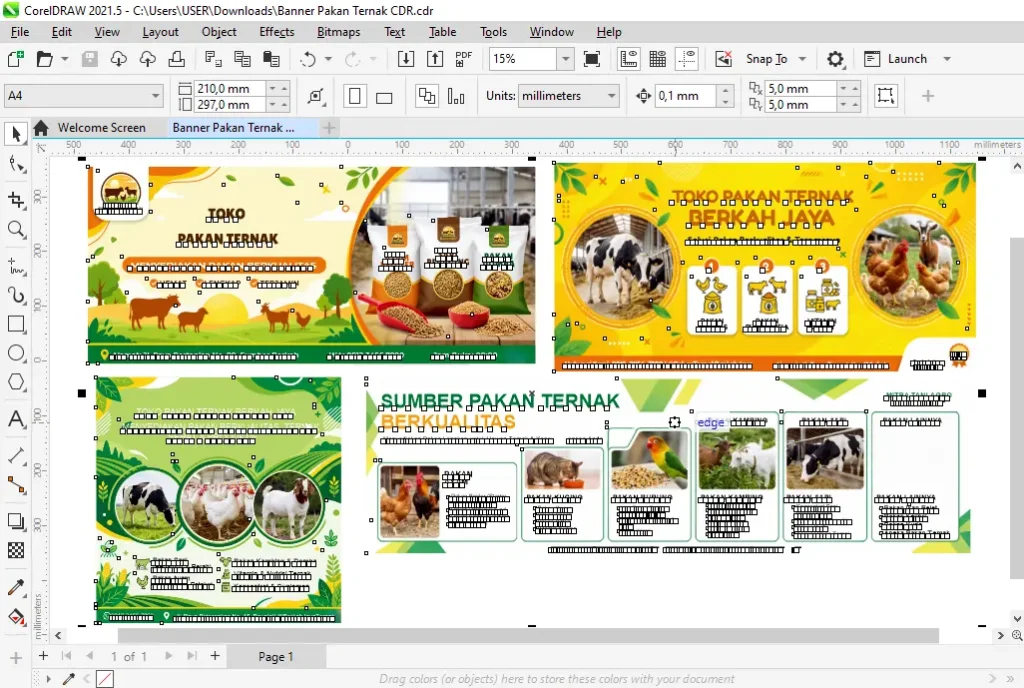 Banner Pakan Ternak CDR - Ben Multimedia
