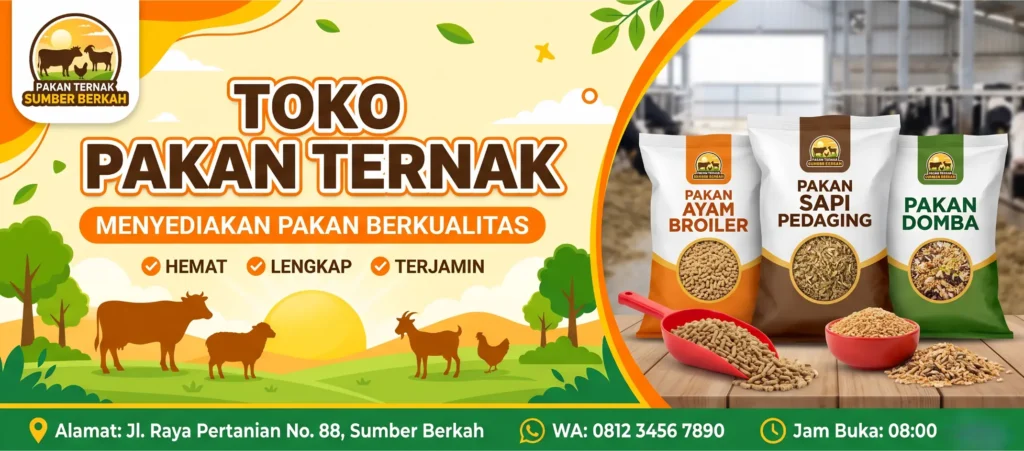 Spanduk Pakan Ternak - Ben Multimedia