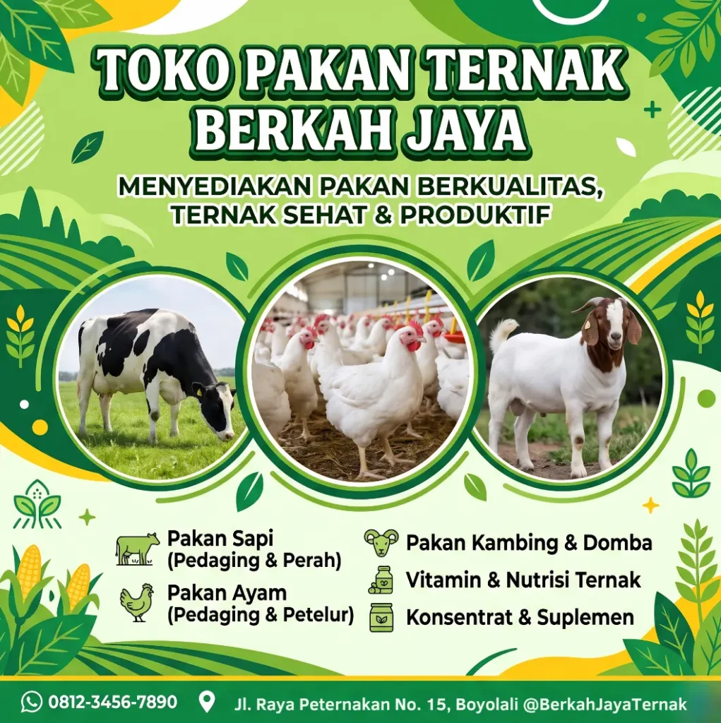 Banner Toko Pakan Ternak - Ben Multimedia