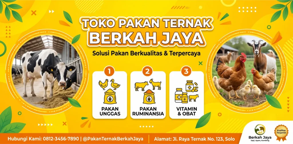 Contoh Spanduk Jual Pakan Ternak - Ben Multimedia