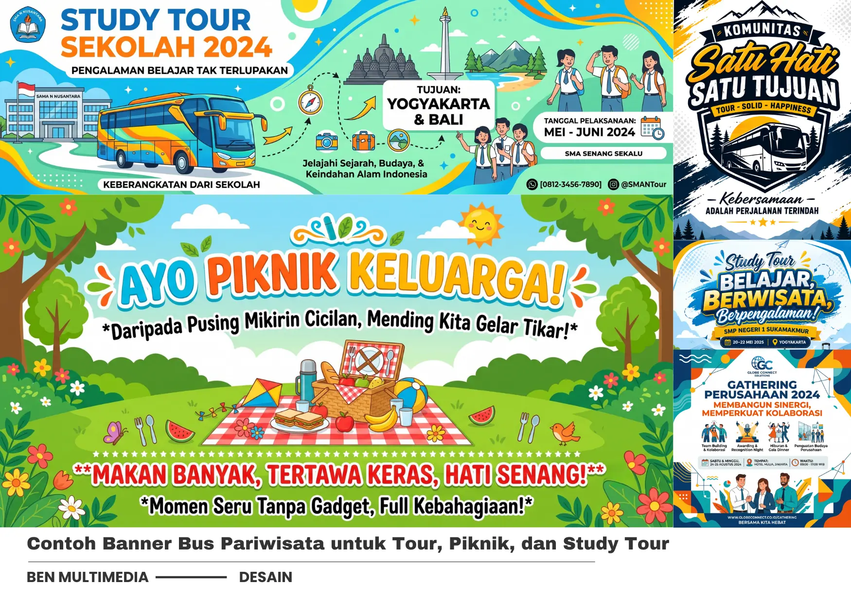 Contoh Banner Bus Pariwisata