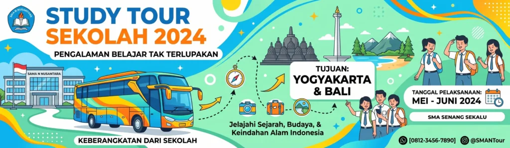 Banner Bus Pariwisata Sekolah - Ben Multimedia