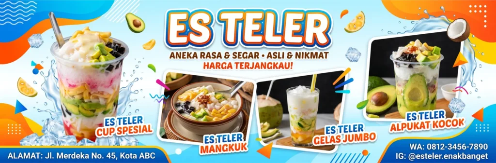 Spanduk Es Teler Viral - Ben Multimedia