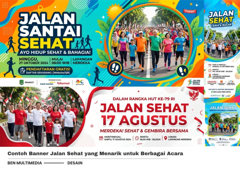 7 Banner Jalan Sehat yang Menarik untuk Berbagai Acara