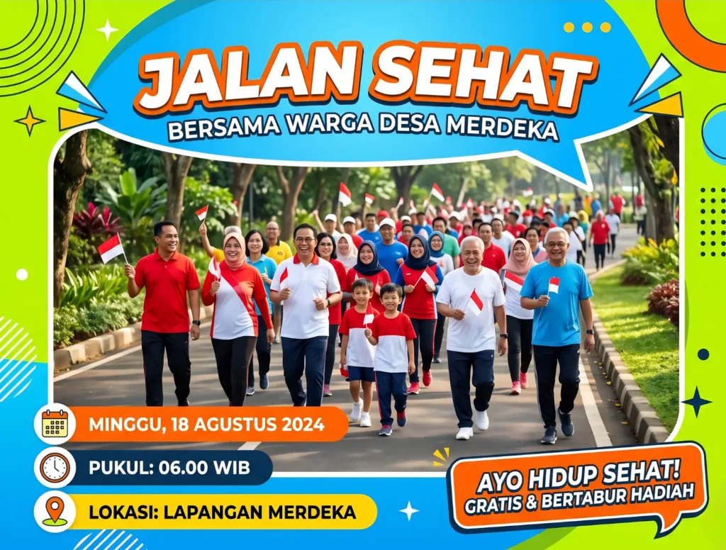 Banner Jalan Sehat Kemerdekaan - Ben Multimedia