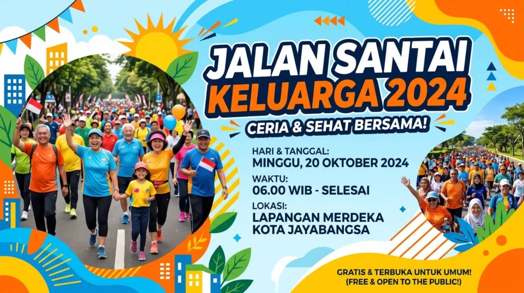 Spanduk Jalan Santai - Ben Multimedia
