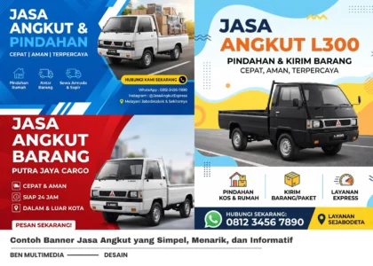 Contoh Banner Jasa Angkut