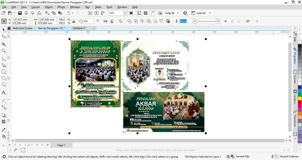 Banner Pengajian CDR - Ben Multimedia
