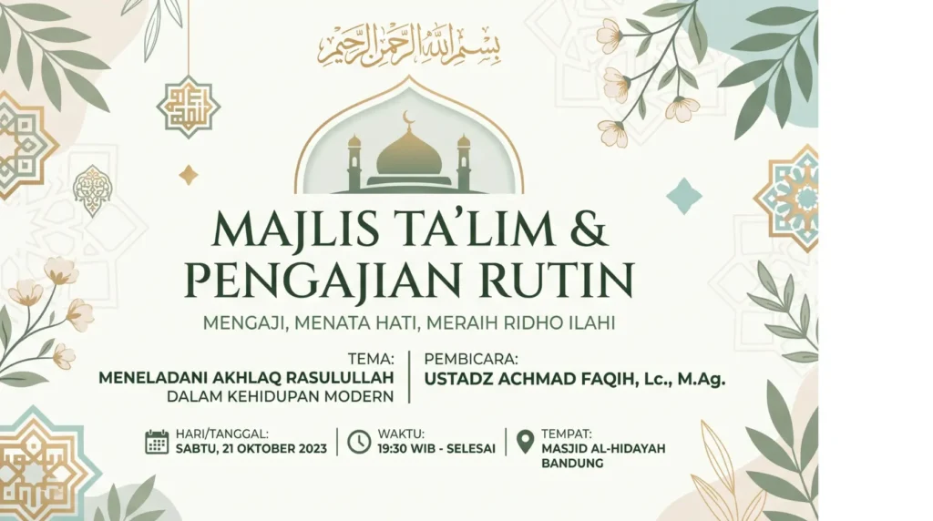 Background Pengajian Polos - Ben Multimedia
