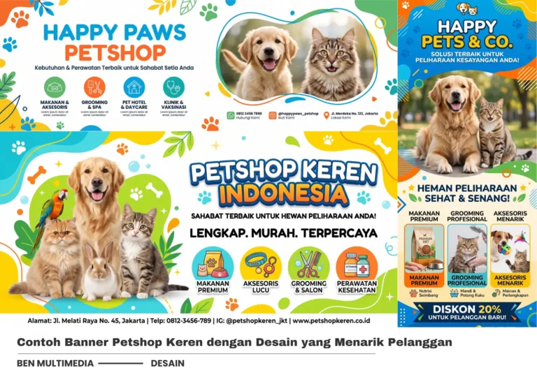 5 Contoh Banner Petshop Keren dengan Desain Modern