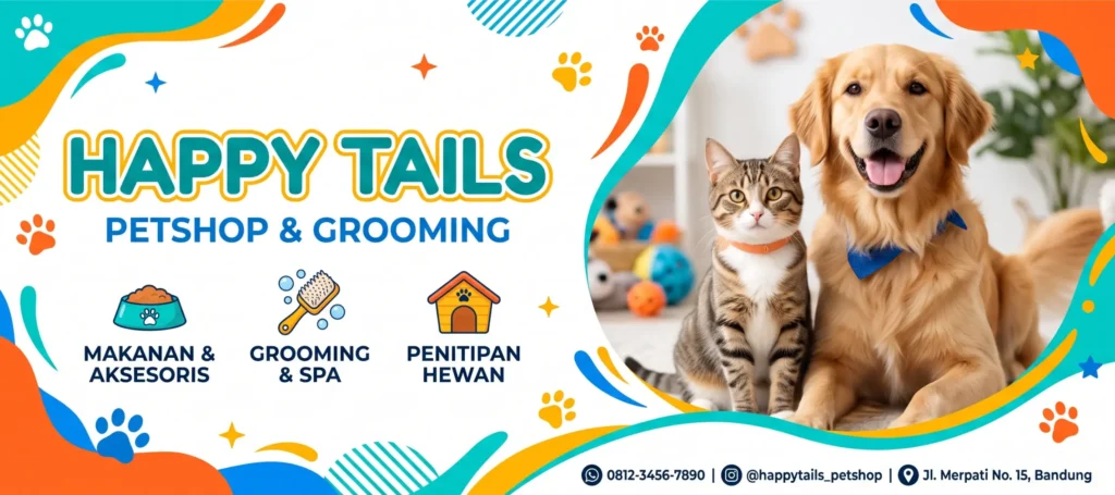 Desain Spanduk Petshop - Ben Multimedia