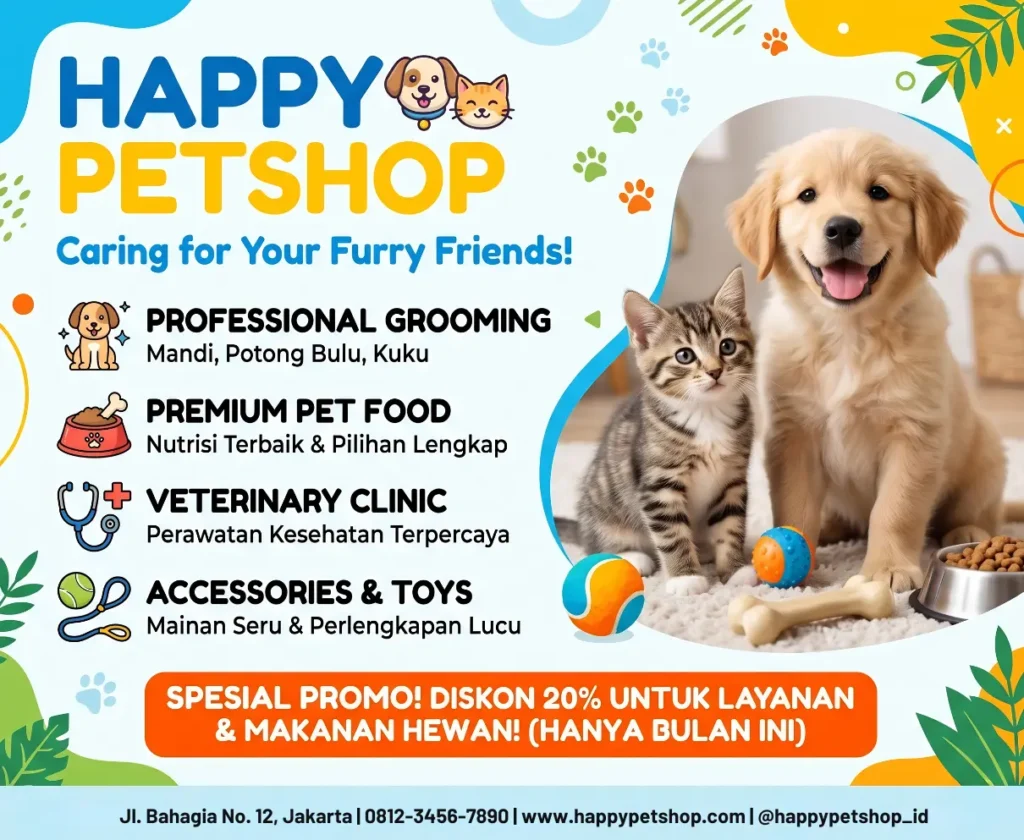 Contoh Spanduk Petshop Kucing - Ben Multimedia