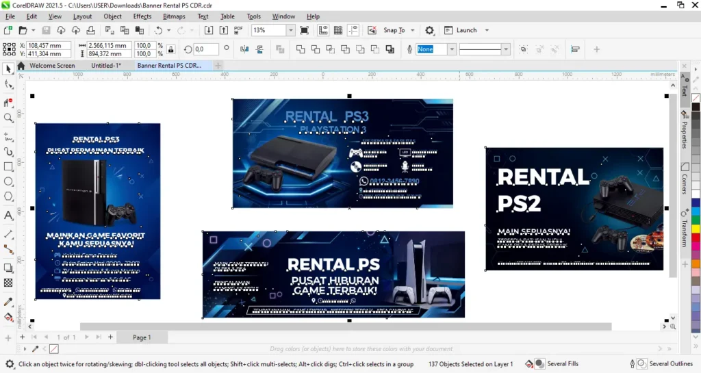 Banner Rental PS CDR - Ben Multimedia