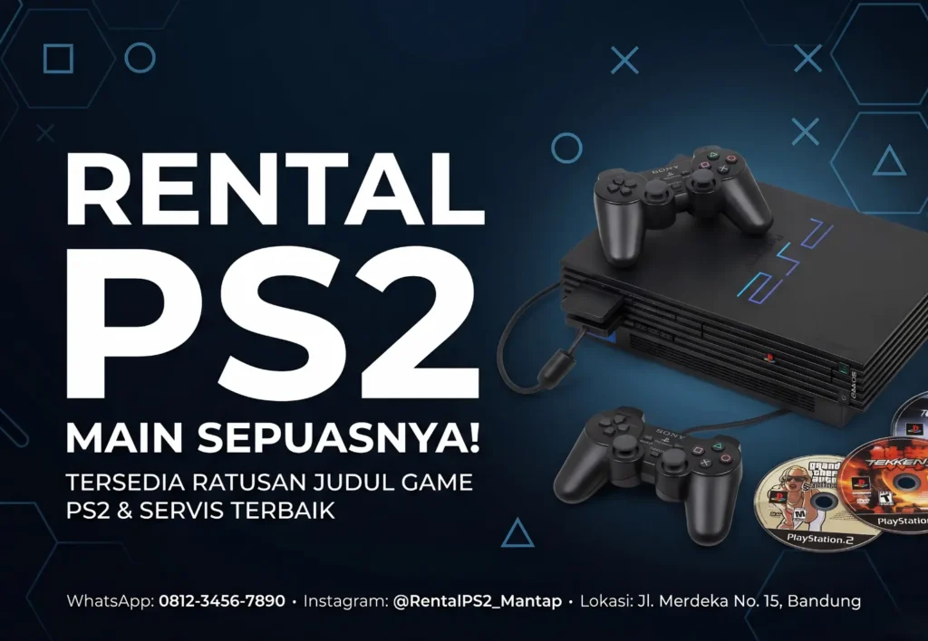 Contoh Banner Rental PS 2 - Ben Multimedia
