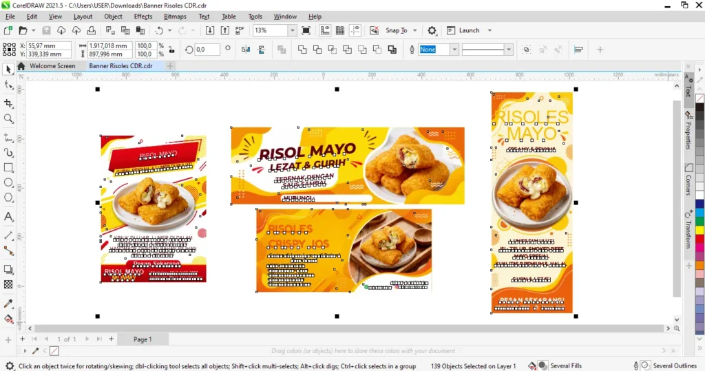Banner Risoles CDR - Ben Multimedia