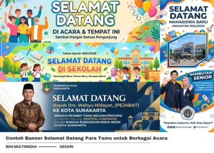 Contoh Banner Selamat Datang Para Tamu - Ben Multimedia