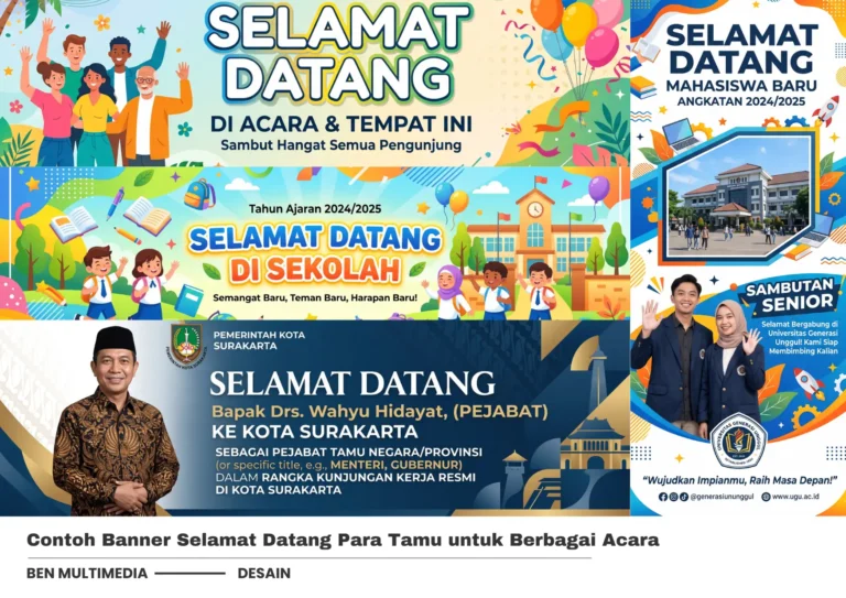 5 Contoh Banner Selamat Datang Para Tamu untuk Berbagai Acara