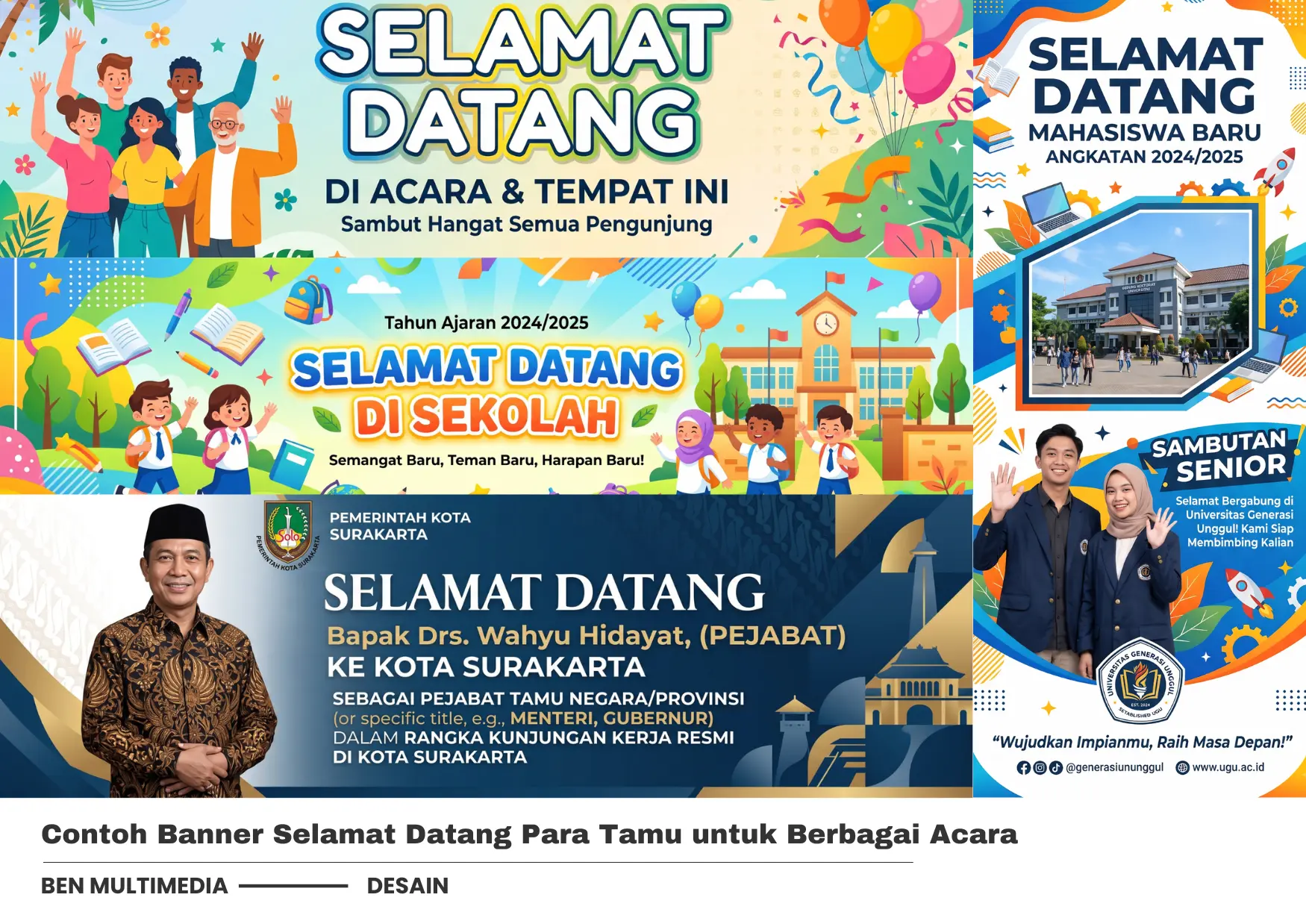Contoh Banner Selamat Datang Para Tamu - Ben Multimedia