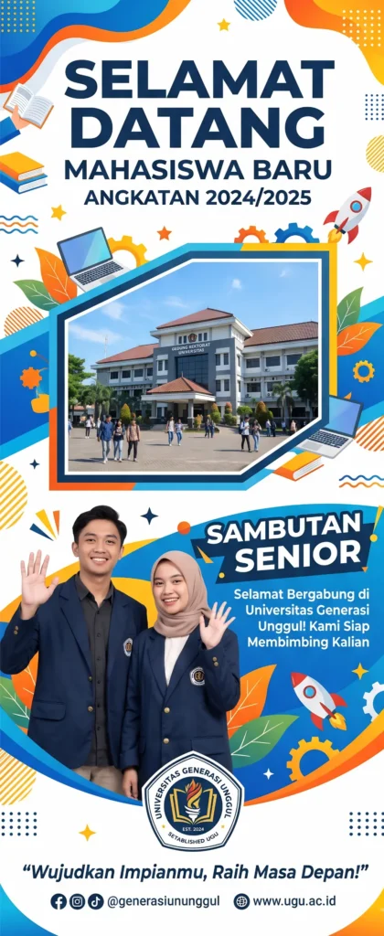 Contoh Banner Selamat Datang Mahasiswa Baru - Ben Multimedia