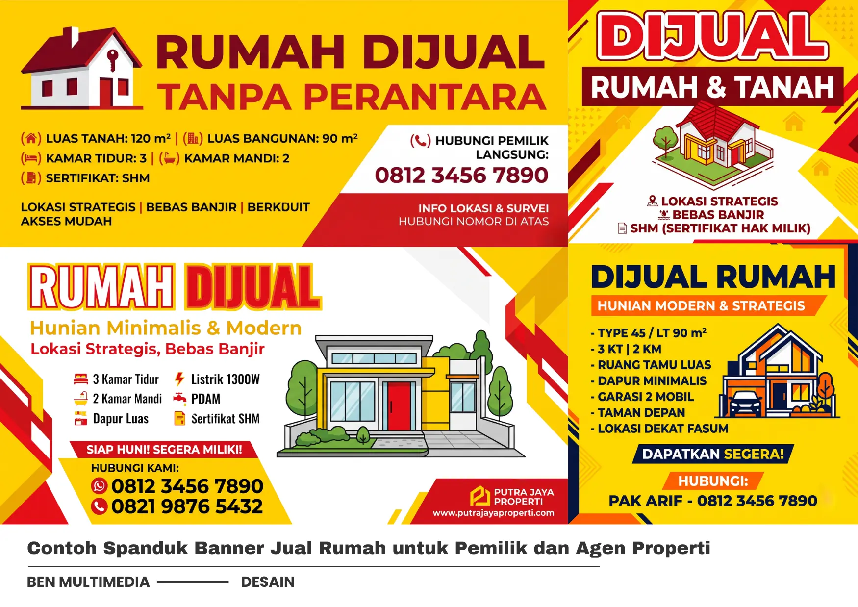 Contoh Spanduk Banner Jual Rumah