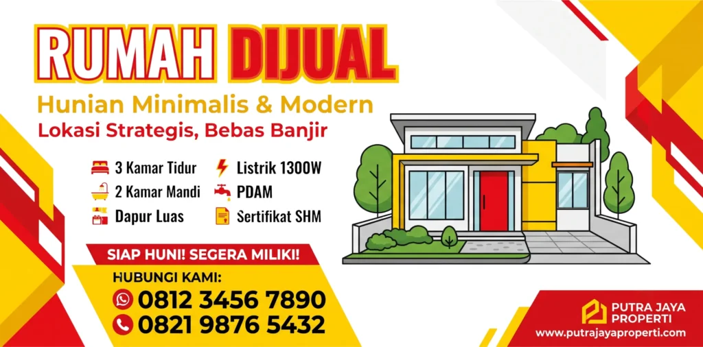 Banner Rumah Dijual - Ben Multimedia