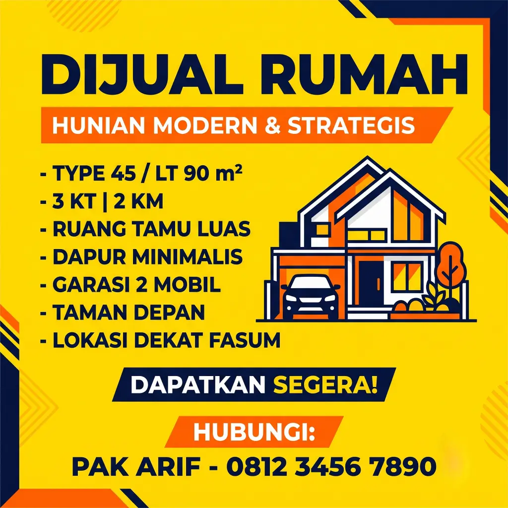 Banner Jual Rumah - Ben Multimedia