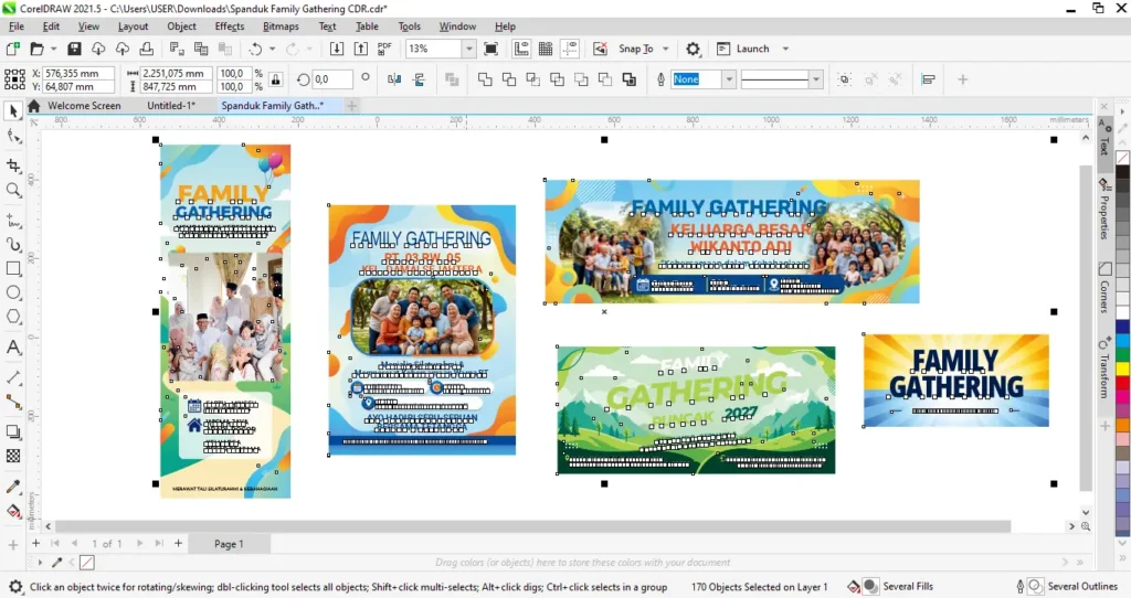 5 Contoh Spanduk Family Gathering Keluarga Besar yang Berkesan 7 Spanduk Family Gathering CDR - Ben Multimedia