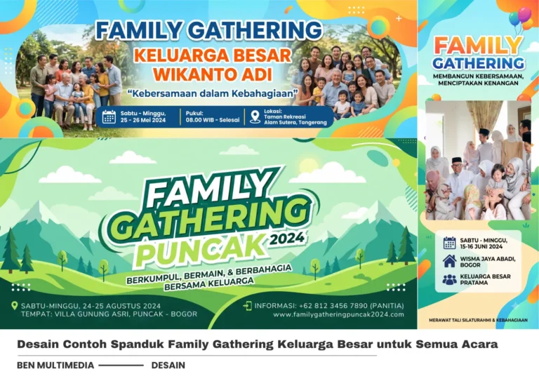 5 Contoh Spanduk Family Gathering Keluarga Besar yang Berkesan