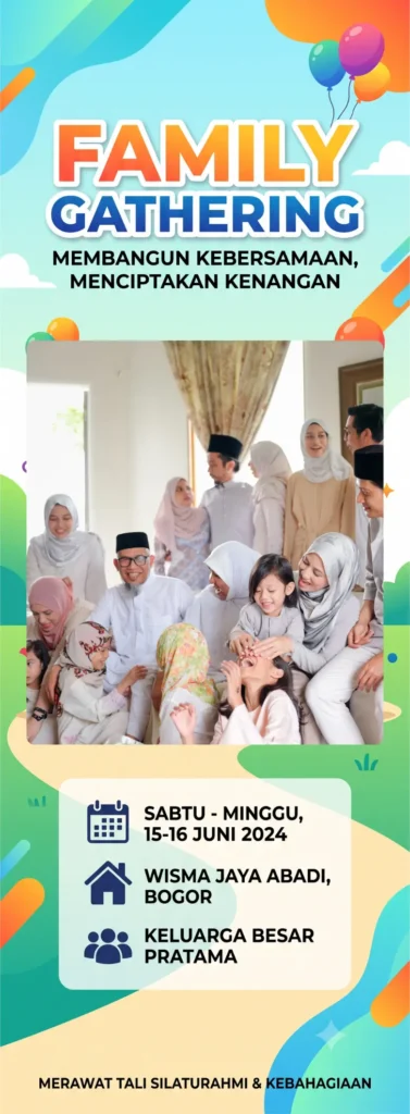 5 Contoh Spanduk Family Gathering Keluarga Besar yang Berkesan 3 Contoh Spanduk Family Gathering - Ben Multimedia