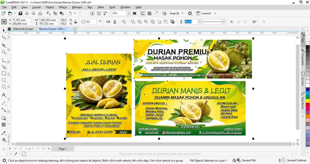 Banner Durian CDR - Ben Multimedia