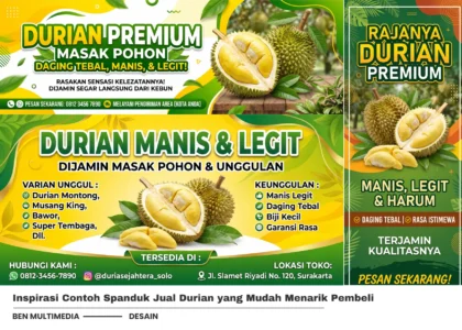 Contoh Spanduk Jual Durian
