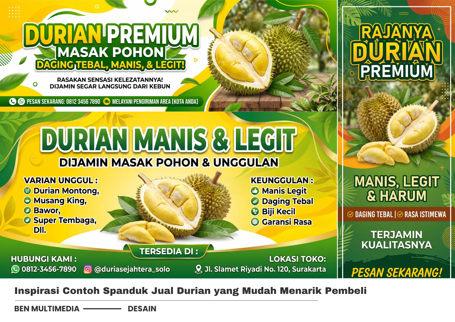 Contoh Spanduk Jual Durian