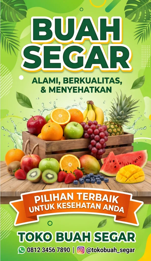 Background Banner Buah - Ben Multimedia