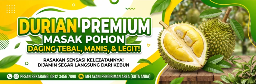 Banner Jual Durian - Ben Multimedia