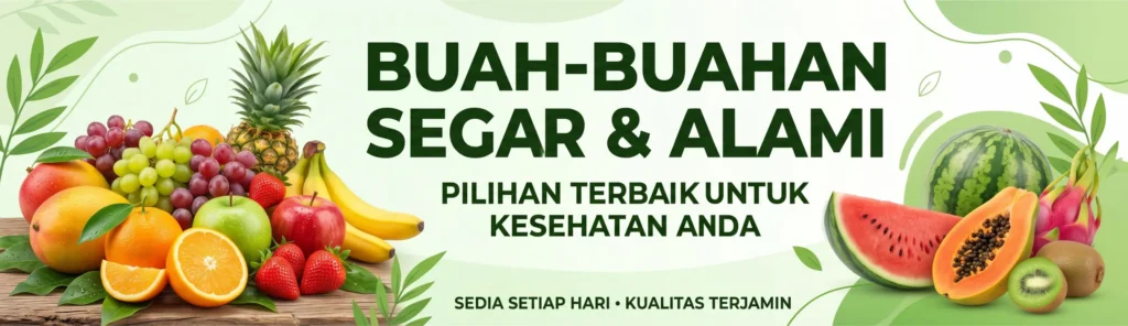 Banner Kios Buah - Ben Multimedia
