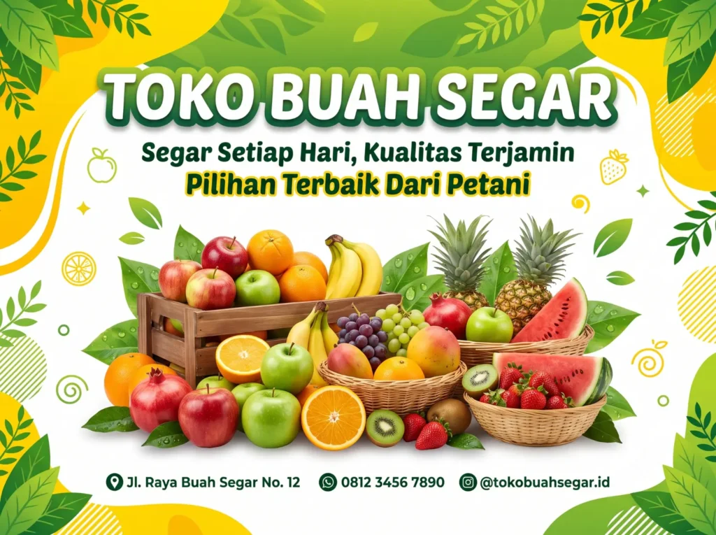 Banner Buah Buahan - Ben Multimedia