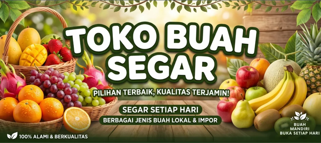 Spanduk Toko Buah - Ben Multimedia