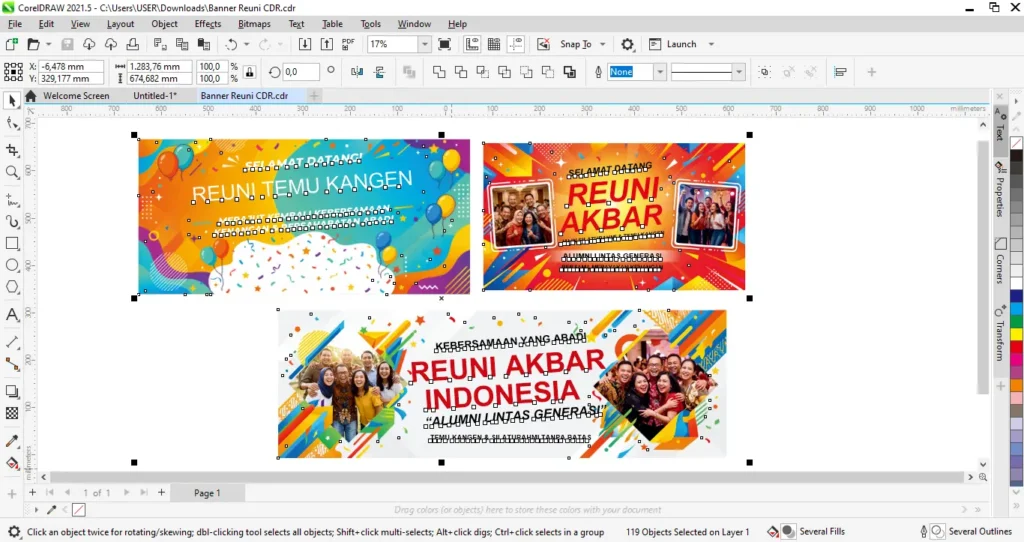 5 Contoh Spanduk Reuni Temu Kangen Background Keren 7 Banner Reuni CDR - Ben Multimedia