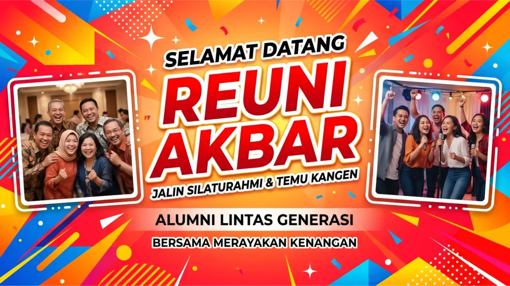 5 Contoh Spanduk Reuni Temu Kangen Background Keren 4 Background Banner Reuni - Ben Multimedia