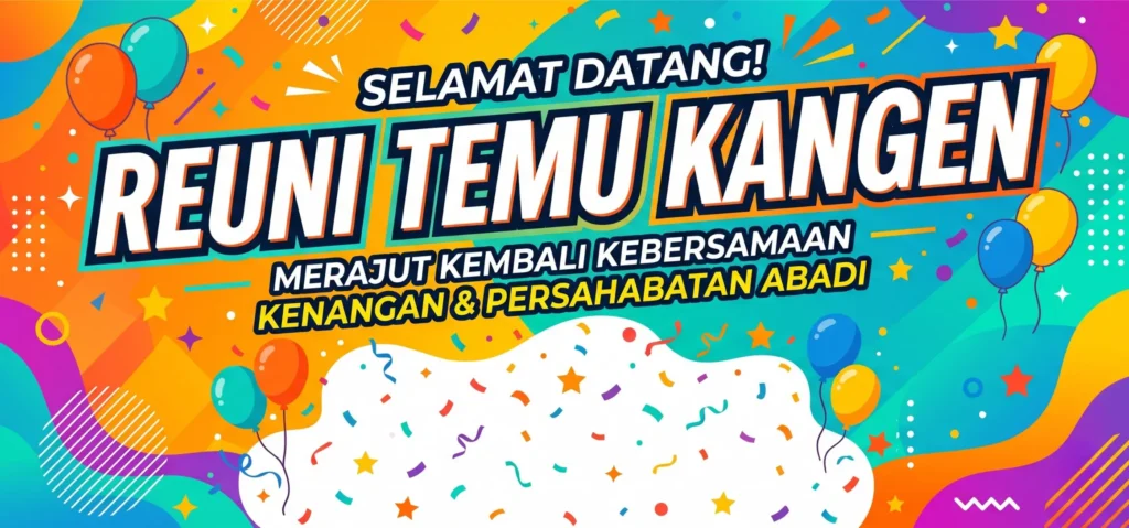 5 Contoh Spanduk Reuni Temu Kangen Background Keren 2 Spanduk Reuni Keren - Ben Multimedia