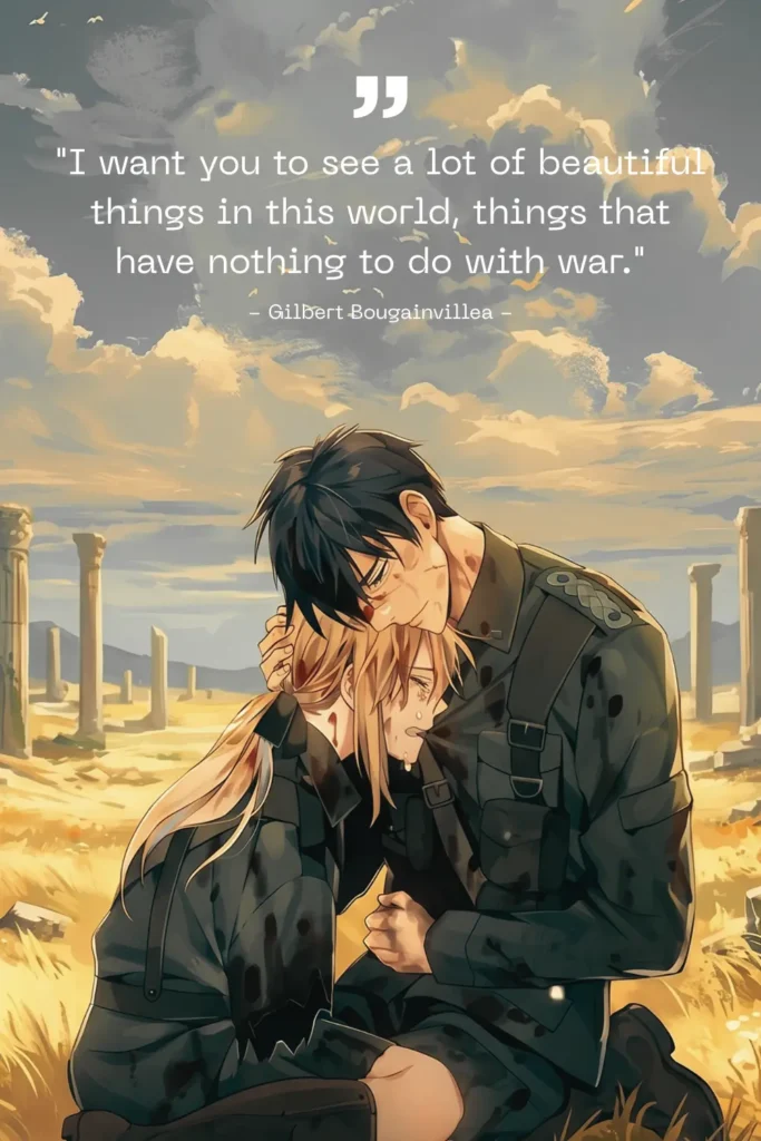 Gilbert Bougainvillea Quotes from the Violet Evergarden Anime 5 Gilbert Bougainvillea Quotes - Ben Multimedia