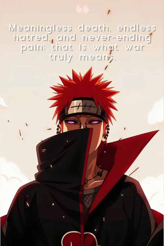 20 Best Pain (Nagato) Quotes About Love, Hate, and True Peace 3 Pain Quotes - Ben Multimedia